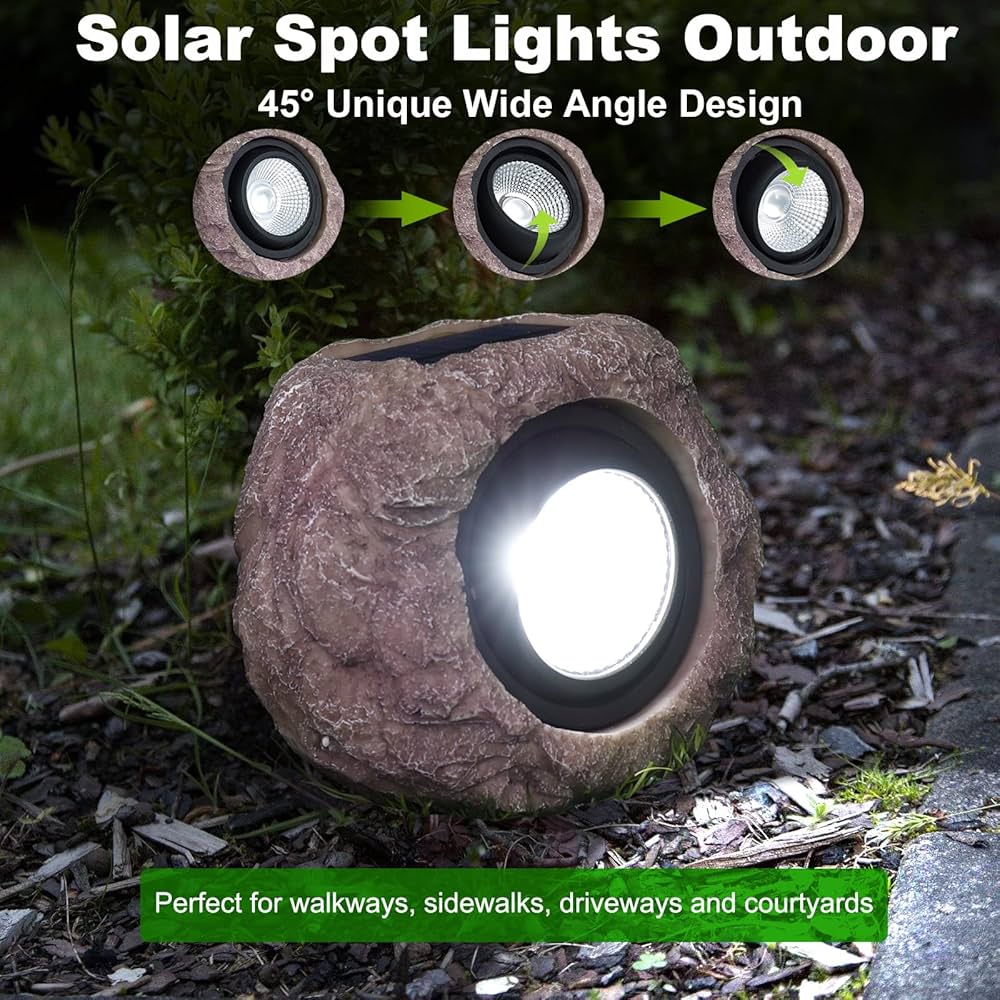 ライト・ランタン soil hack society overlap the light JSOT 2 Pack Color Solar Spot Light for Yard, RGB Solar Light